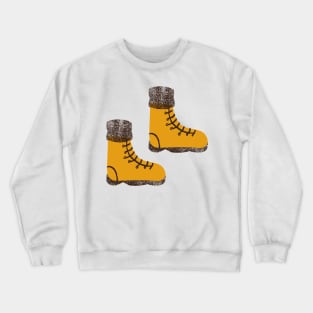 boots design Crewneck Sweatshirt